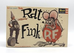 Vintage 1963 Revell Rat Fink Model Kit Ed Big Daddy Roth Partially Built