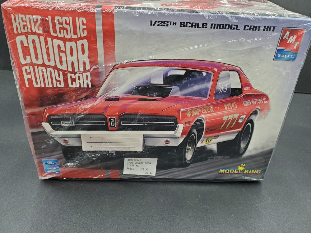 😎🔥🚦AMT 21786p – Kenz & Leslie Mercury Cougar Funny Car🚦🔥😎