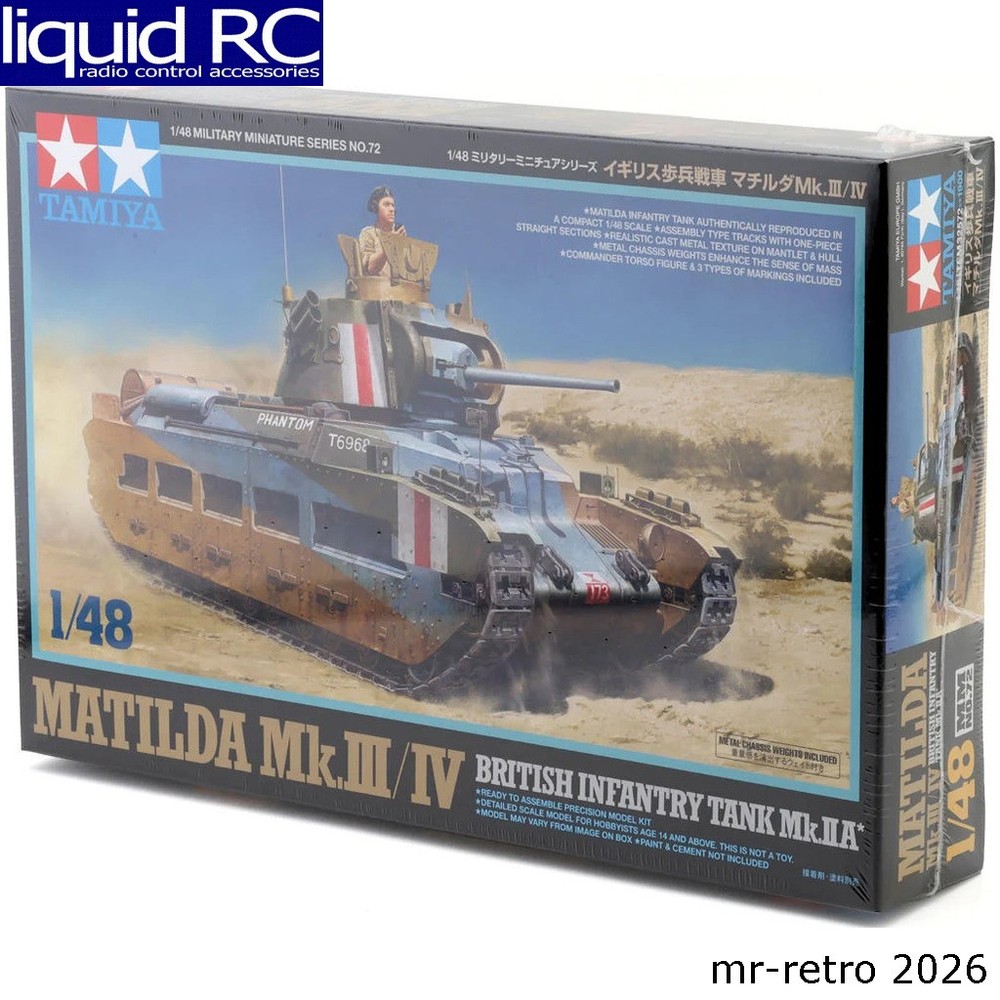 Tamiya USA TAM32572 1/48 British Matilda Mk.Iii/Iv Infantry Tank Plastic Model