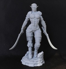 1/24 Scale Resin Figure Model Kit Woman Warrior Unassembled, Unpainted Model Kit
