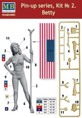 1:24 Master box 24002 – “Betty” American Beauty – Pin-Up Series Kit #2 Model Kit
