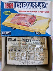 *ORIGINAL VINTAGE MPC 1969 CHEVY SS 427 BUBBLE-TOP/OPEN-ROADSTER KIT **COMPLETE!