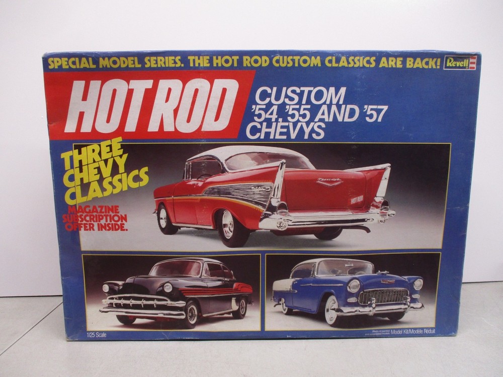 Revell Hot Rod Custom 1954, 1955, and 1957 Chevys 1/25