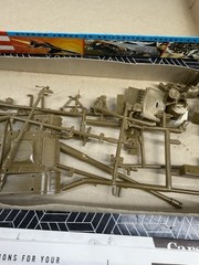 PARTIALLY ASSEMBLED Vintage Revell “S” M-56 Self Propelled Gun Tank