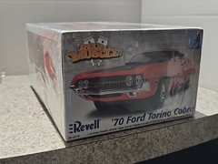 Vntg 2006 Revell 1970 Ford Torino Cobra 1:25 Scale Model Kit Skill Level 2 NISB