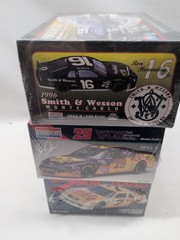 Lot(3) Monogram NASCAR Kits WCW Mac Tools Smith/Wesson Factory Sealed