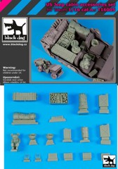 Black Dog 1/16 US Jeep Cabin Stowage Set