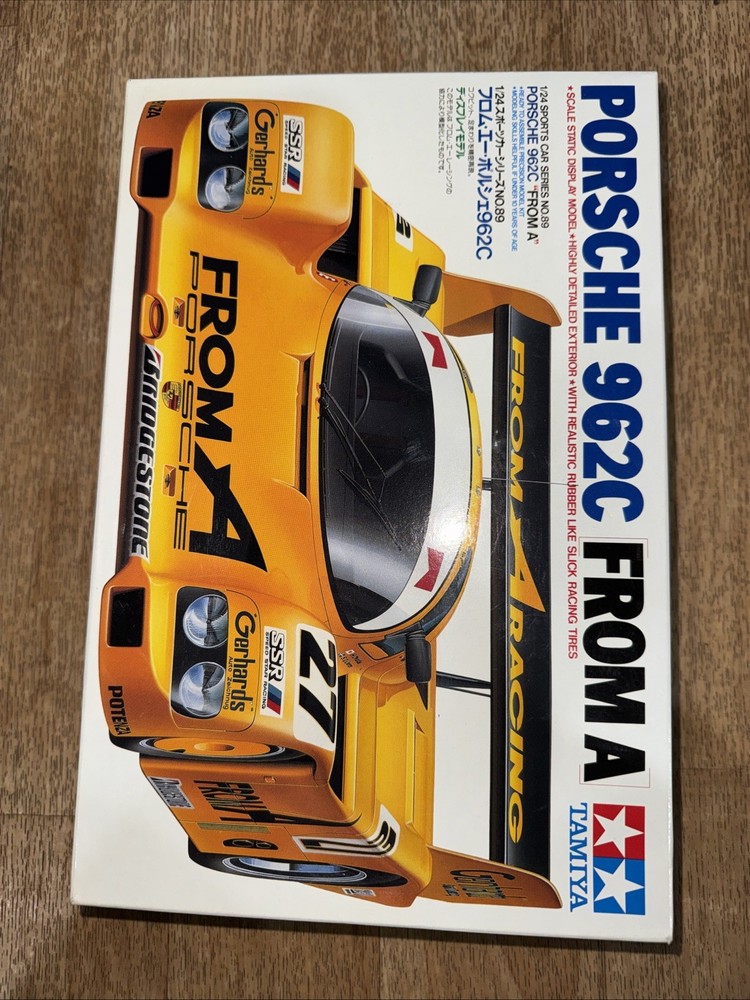 Tamiya Porsche 962C FROM A 1/24 Sports Car Series No. 89 24089 1989 New