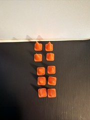 Set Of 10 1:24 Scale Orange Traffic Cones- Construction Cones *Car Not Included*
