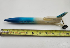 The Blue Flame Land Speed Natural Gas Rocket Car Promo Model Toy 1970s RARE!
