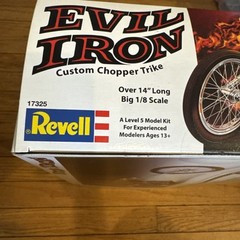 EVIL IRON CUSTOM CHOPPER TRIKE MODEL KIT REVELL MODELS 1/8 SCALE NEW LOOK COOL!!