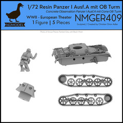 NUMODEL NMGER409 | 1/72 Resin WWII Panzer I Ausf A mit cone OB Turm Light Tank