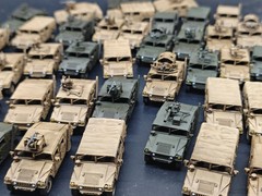 1/144 U.S. Army Humvee Armored Vehicle Painted Finished Model 3D Printed