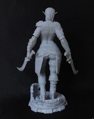 1/24 Scale Resin Figure Model Kit Woman Warrior Unassembled, Unpainted Model Kit