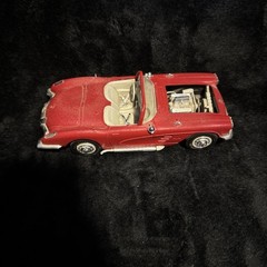 Vintage 1957 Red Chevy Corvette Convertible Model Car