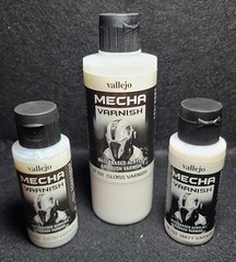 MECHA Varnish – Gloss 27.701 200ml Matt 26.702 & Satin 26.703 60ml Hobby Model