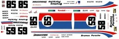 #59 OR #58 BRUMOS PORSCHE IMSA 1/25th – 1/24th Scale Waterslide Decals
