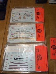 Lot of 33 SLIXX NHRA Waterslide Decal Sheets Funny Cars Dragsters Pro Stock