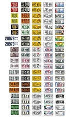 1/43 scale model car assorted USA Maine license plates state tags 1:43