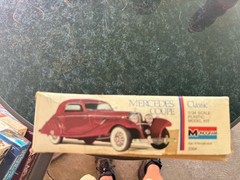 Monogram Mercedes Coupe 1936 Model 540K 1/24 Scale Model Kit Open Box