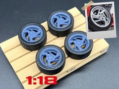 1:18 Corvette Callaway Supernatural 17″ Wheels w/ Rubber GY Eagle Tires – Rare