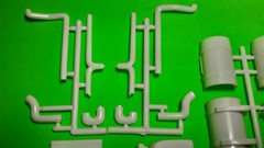 Peterbilt 359 Wrecker 1/25 Junkyard Chrome Exhaust Pipe Battery Box Fuel Tanks