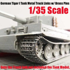 1/35 German Tiger I Early Ver.Tank Metal Track Links w/Metal Pins for Tamiya/RFM