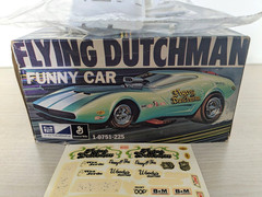 ULTRA RARE *SEALED-BAGS ORIGINAL VINTAGE MPC FLYING DUTCHMAN FUNNY CAR KIT *LNIB