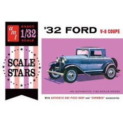 AMT Scale Stars 1932 ’32 Ford V-8 Coupe 1/32 Scale Model Kit AMT1181/12