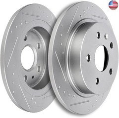 SCITOO Rear Disc Brake Rotors Kits Fit For Buick LaCrosse 2012-2016,For Buick