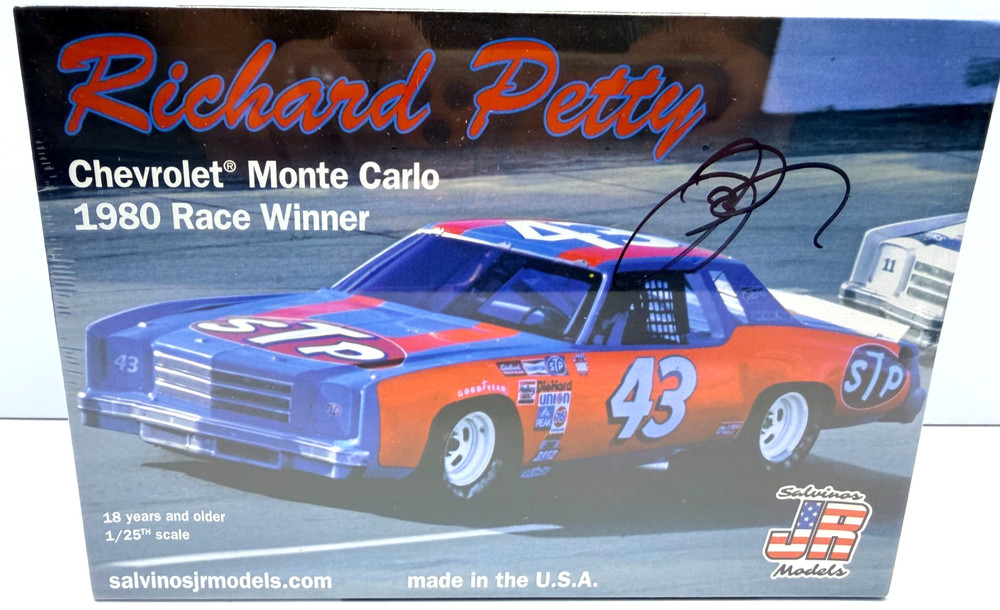 Salvino’s 1:24 #43 Richard Petty Monte Carlo STP 1980 Signed Sealed Model Kit