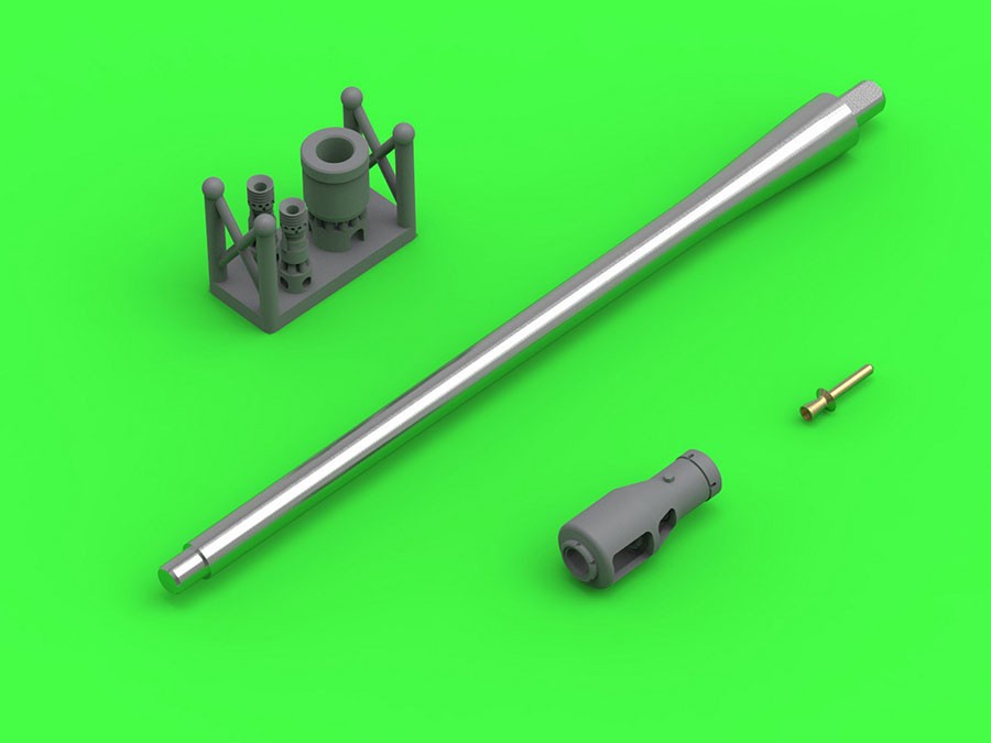1/35 Sd.Kfz. 234/2 Puma 50mm KwK39 L/60 Gun Barrel, Tip for MiniArt/RFM/Dragon