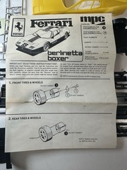 Vintage MPC Ferrari Berlinetta Boxer 1/24 Model Kit Unbuilt 1979