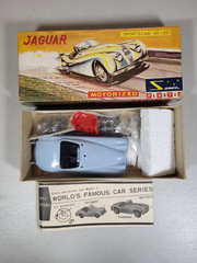 Sanwa Jaguar Sportscar XK120 Motorized Plastic Model Kit #219