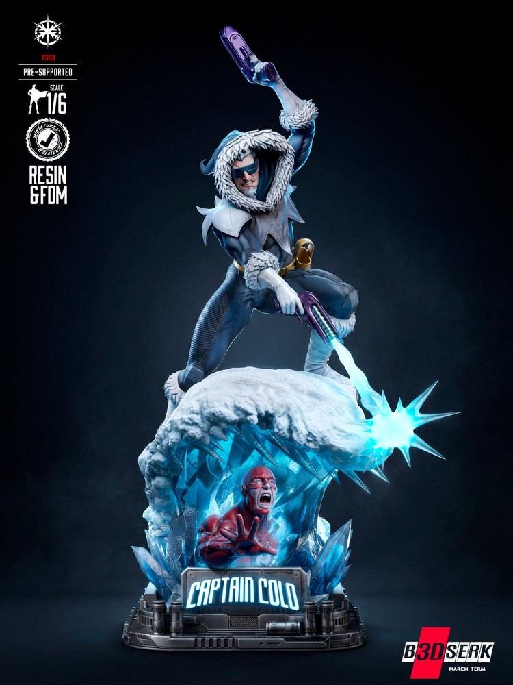 Captain Cold-Flash model kit unassembled unpainted See Description