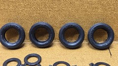 1972 Chevy Nova SS STOCK WHEELS & TIRES 1/25 scale NEW Model Kit PARTS AMT
