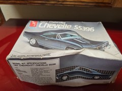 VINTAGE MODEL KIT -AMT 1990 # 6052 1967 CHEVELLE SS 396 OPEN. SEALED PARTS