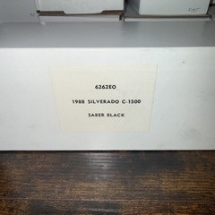1988 Silverado C 1500 Saber Black 125 Scale Model Car