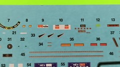 71 1971 Mustang Mach 1 1/25 Decal Sheet 429 Cobra Woodgrain Interior Cluster