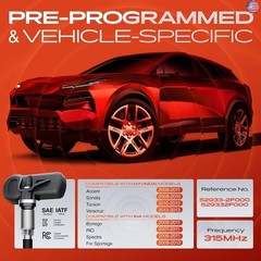 A-Premium 4PCS Pre-Programmed TPMS Sensor Tire Pressure Monitoring Sensor –