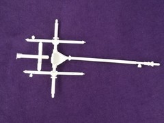 1979 GMC Captain Hook Wrecker REAR AXLE / SPRINGS for Revell 1:25 Model Kit 79
