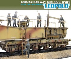 Dragon 1/35 6200 German Railway Gun 28cm K5(E) Leopold w/ metal barrel & figures