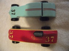 2 Soap Box Derby Vintage Cars 1950’s Indy 500 Cummings Diesel Hot Rod Boy Scouts