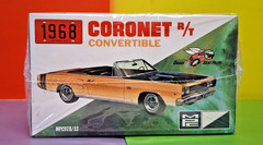 MPC 1968 Dodge Coronet Convertible w/Trailer 1/25 MPC978 Plastics Car/Truck