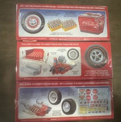 1/25 Scale Coca-Cola series AMT Die Cast Lot ‘55 Cameo ‘60 Ranchero ‘41 Voiture