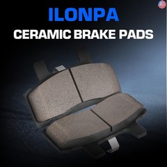 ILONPA Front Semi-Mettallic Disc Brake Pads Set for Chevy Express 1500 96-02,