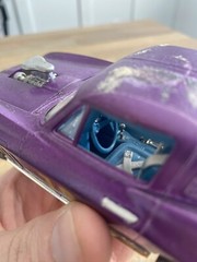 Vintage 1960’s Corvette Sting Ray Built Model Car 76BP Purple Vette FREE SHIP