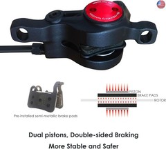 Zoom eBike Hydraulic Brake Upgrade Kit ? 2/3 PIN Male Waterproof Power-Off