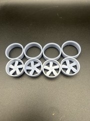 1/25 Scale Resin 26 Inch Model Car Wheel Set