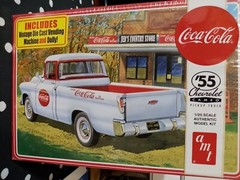 Coca-Cola 1955 Chevrolet Cameo Pickup Truck AMT 1/25 Scale Model Kit AMT1094/12